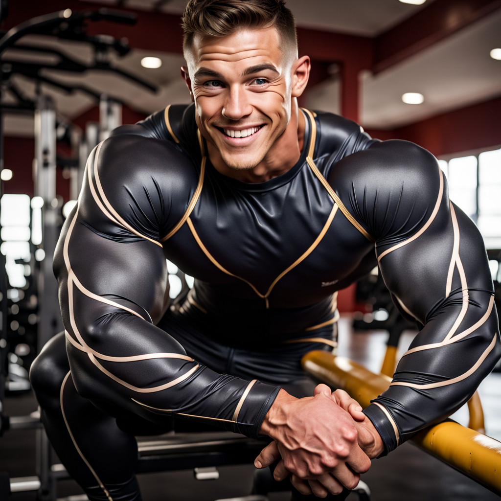 20 year old bodybuilder with extreme muscles resembling Mitc... by ...