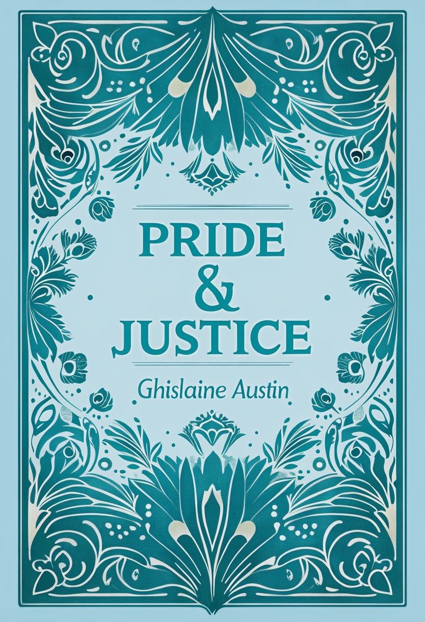 Elegant Art Nouveau Pride & Justice Book Cover Design EBook Cover