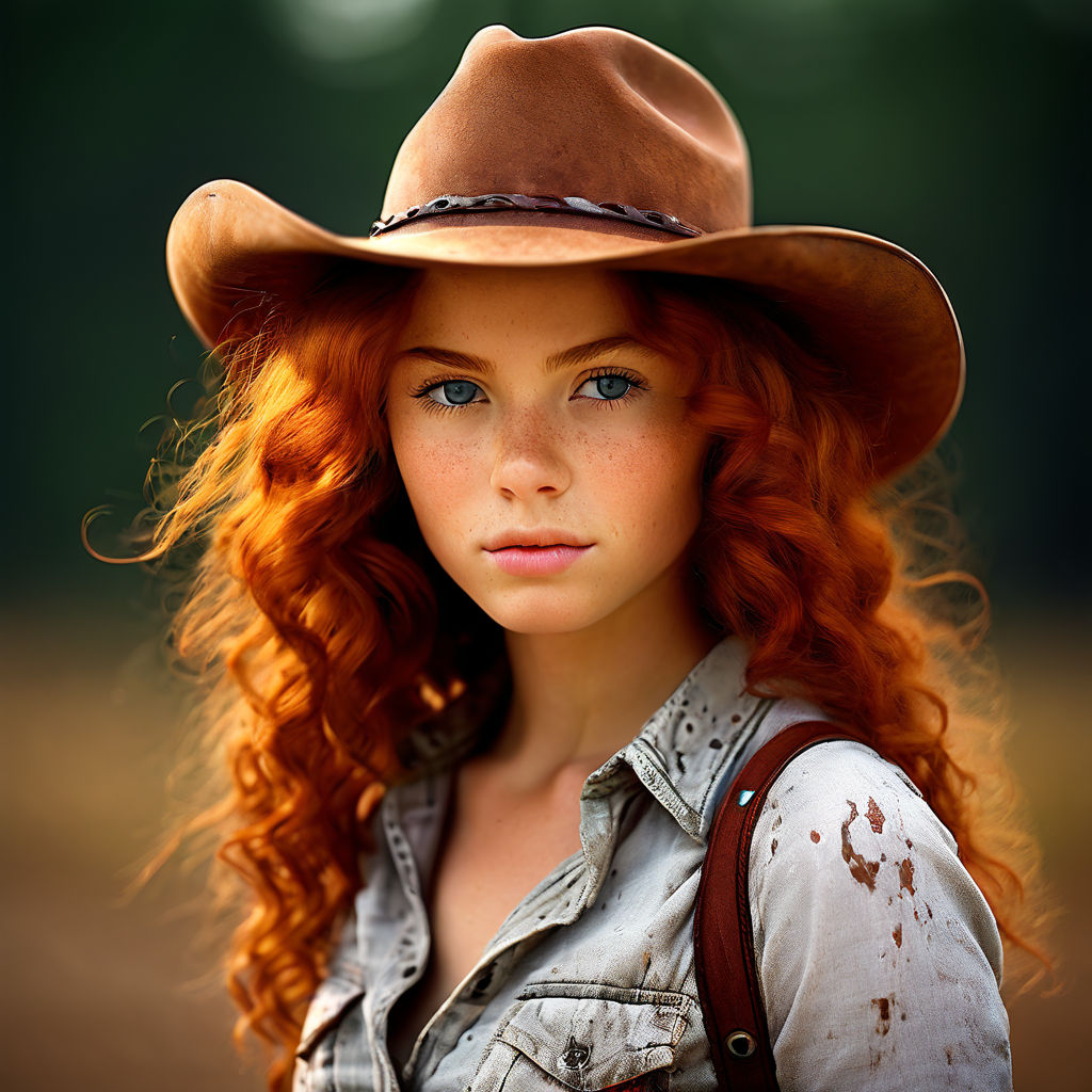 little red hair cowgirl