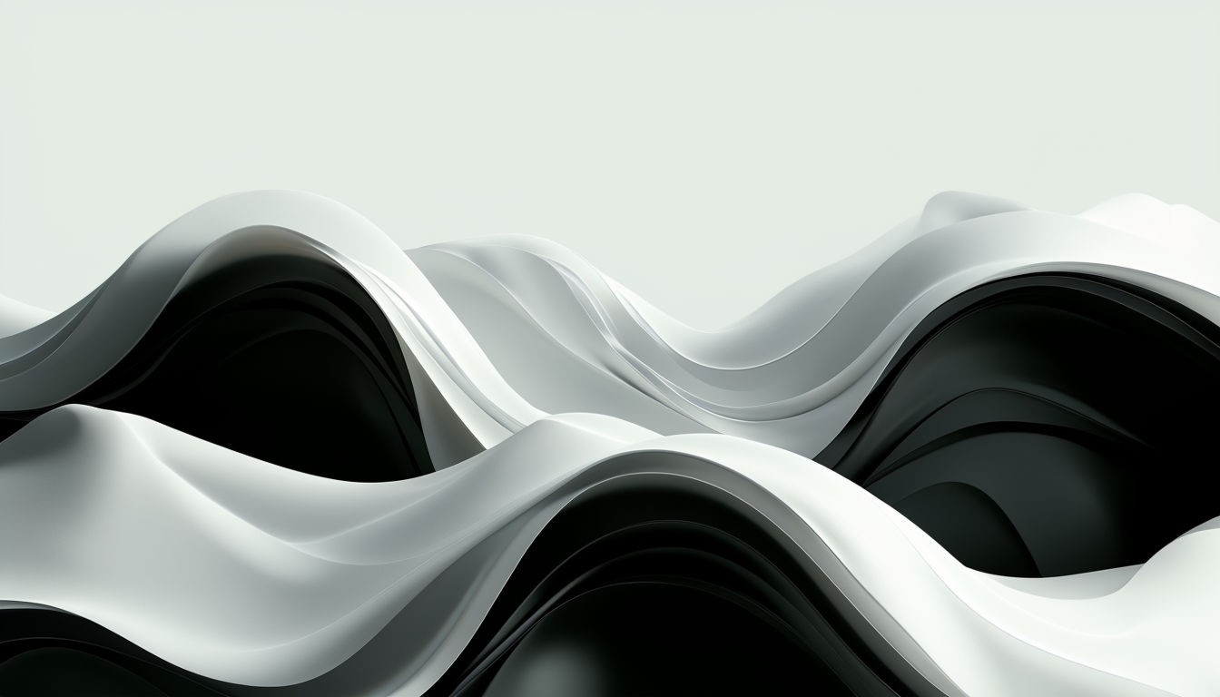 Dynamic 3D Fluid Wave Abstract Art for Virtual Backgrounds