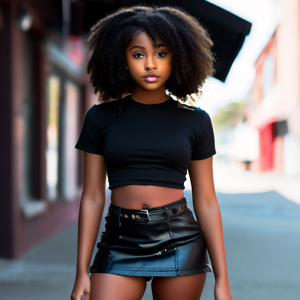 cute black girl full body