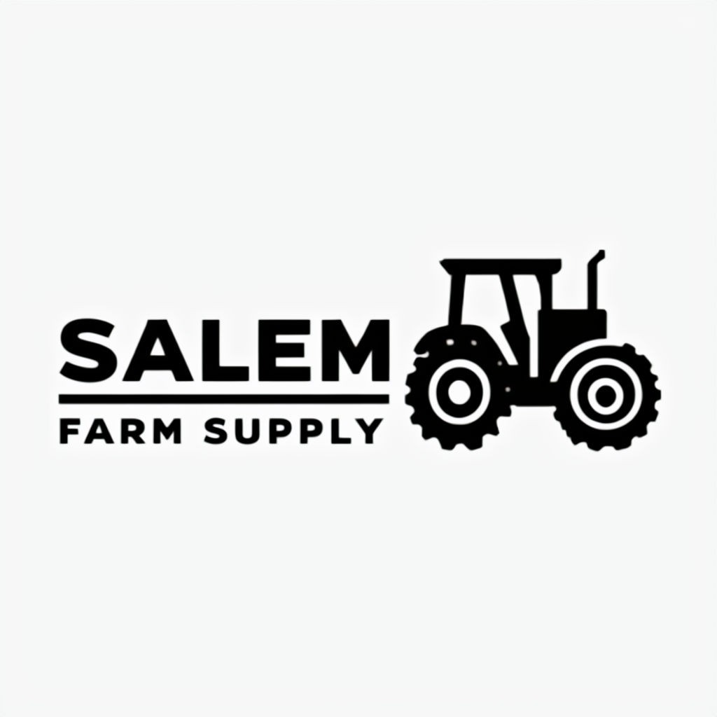 Minimal Farm Supply Logo On White Background