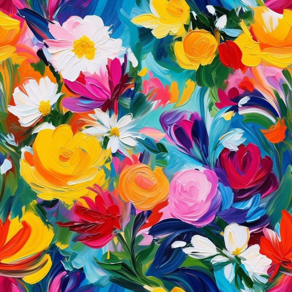 Impasto Flowers