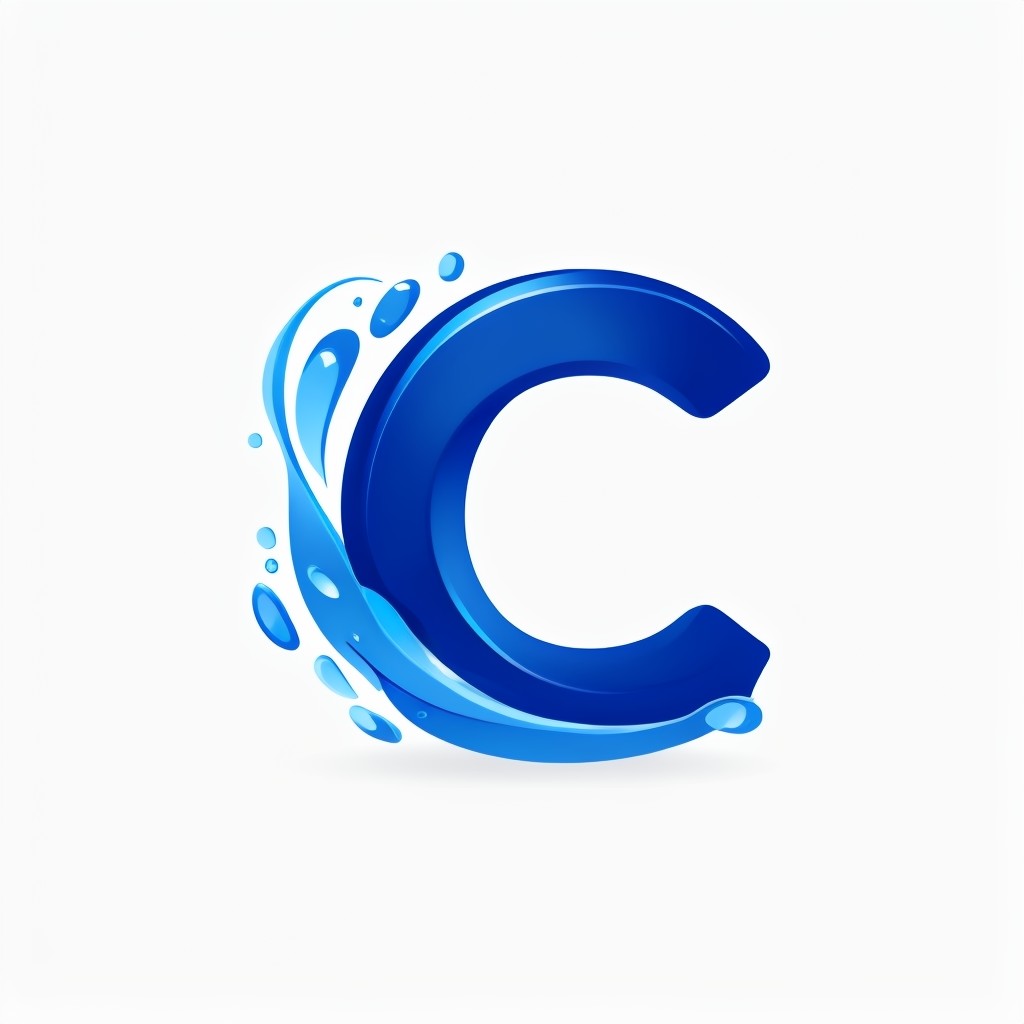 Modern Abstract Dark Blue 'C' Logo Design