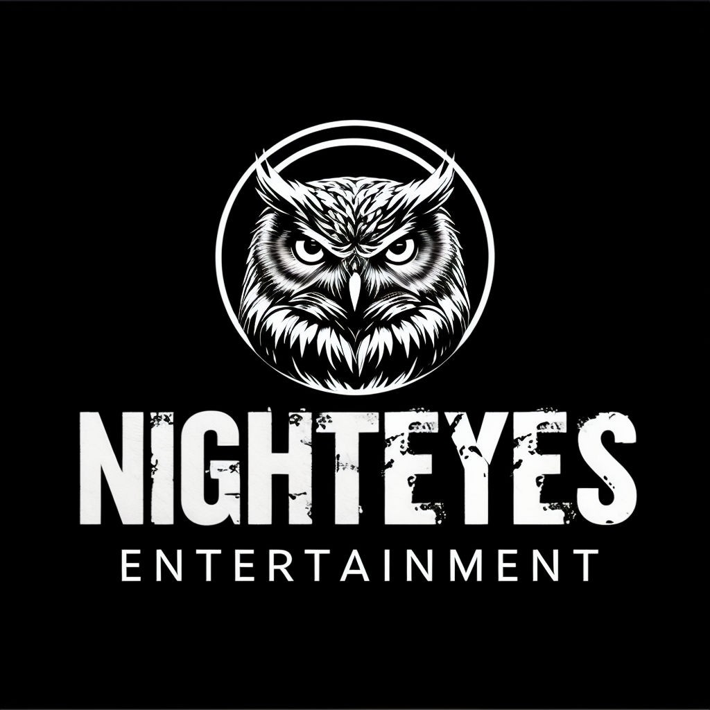 Modern Minimalist Owl Logo for Nighteyes Entertainment