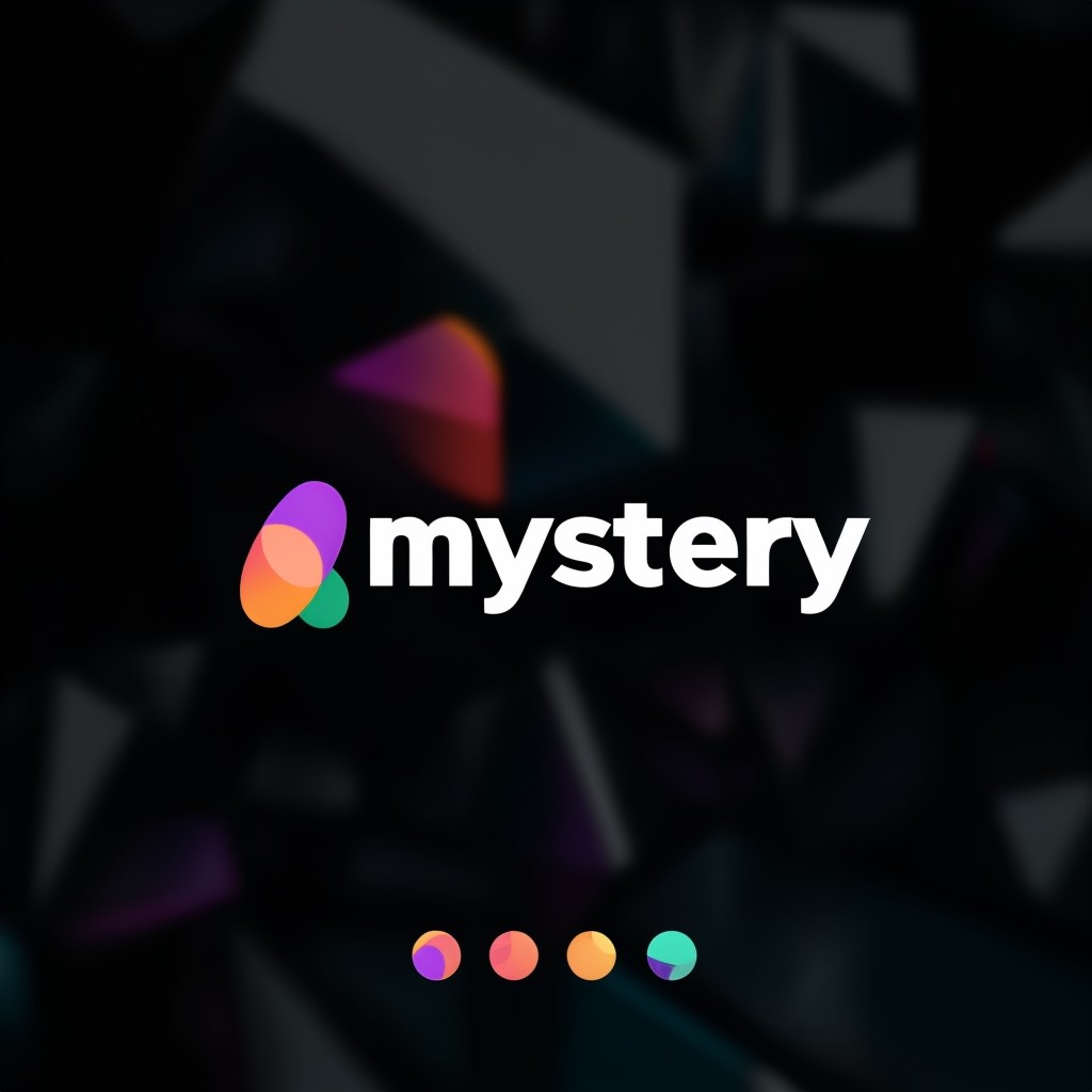 Mystery Modern Minimalist Digital Logo Design