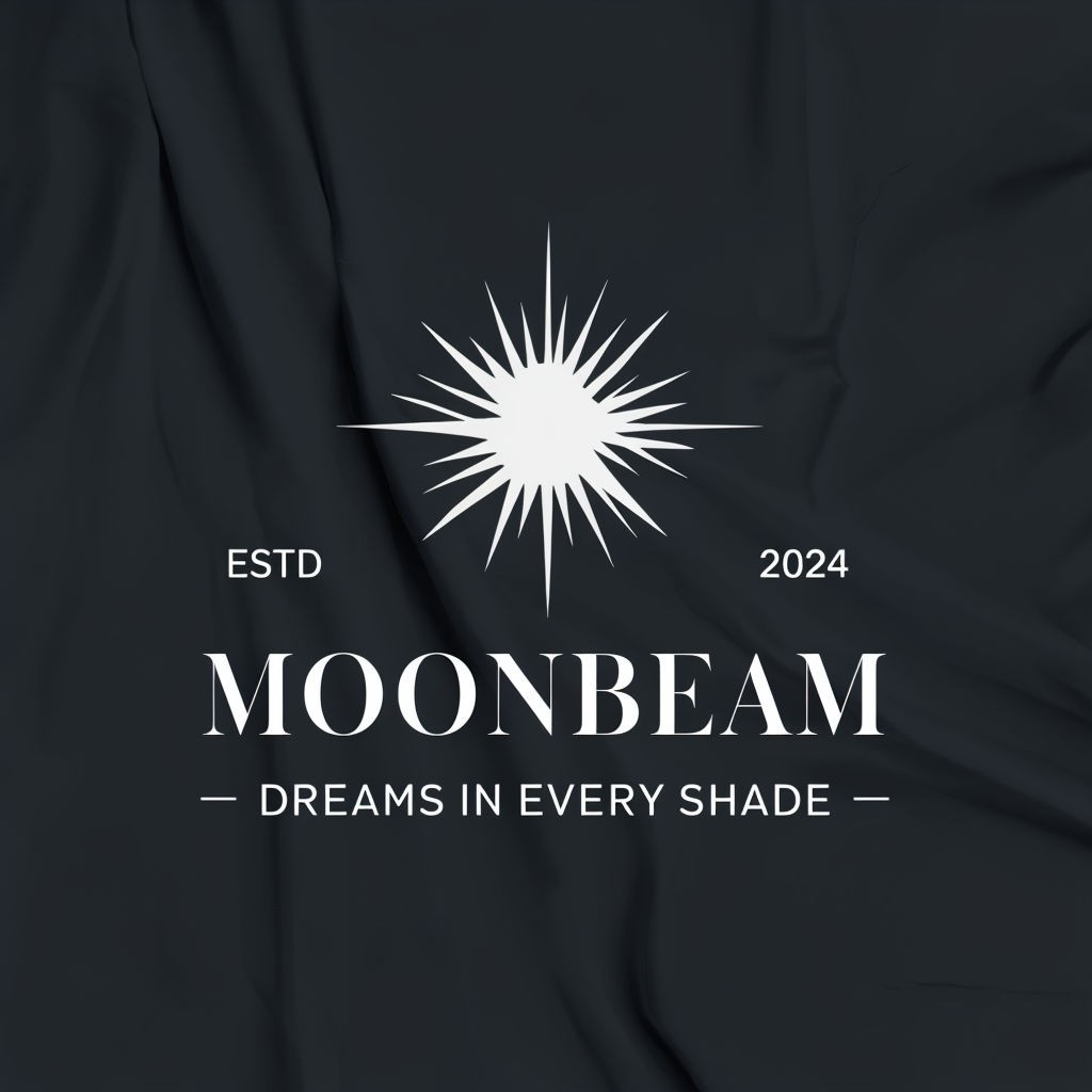 Modern Minimalist Moonbeam Logo Design