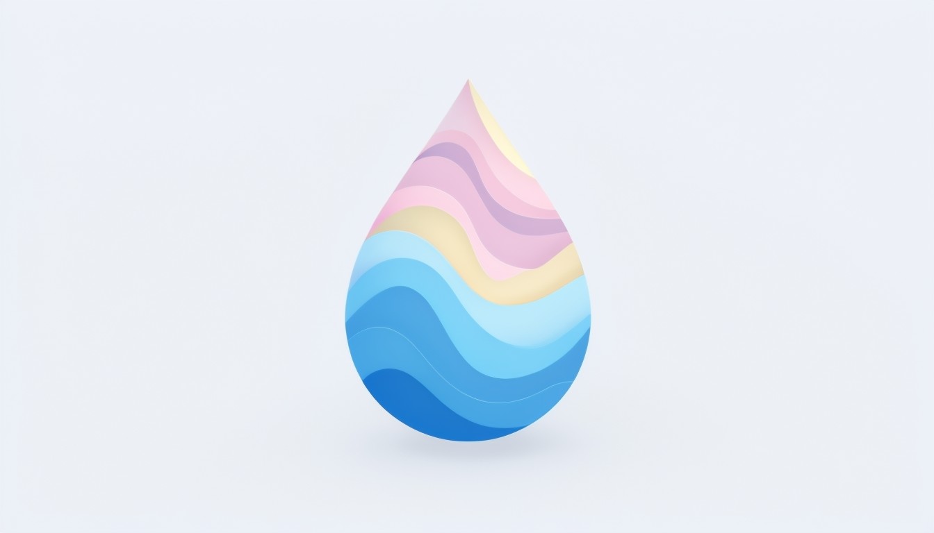 Modern Minimalist Teardrop Gradient Logo