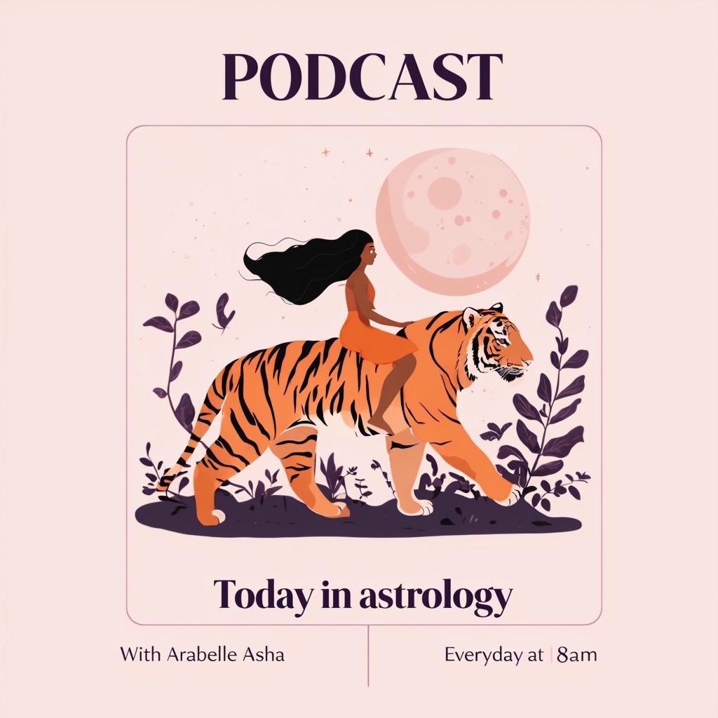 Whimsical Astrology Podcast Cover Art Design