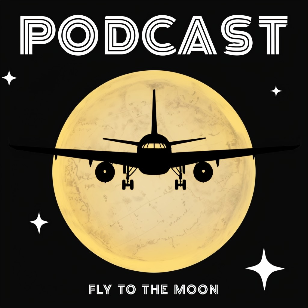 Modern Minimalist Airplane Podcast Cover Art