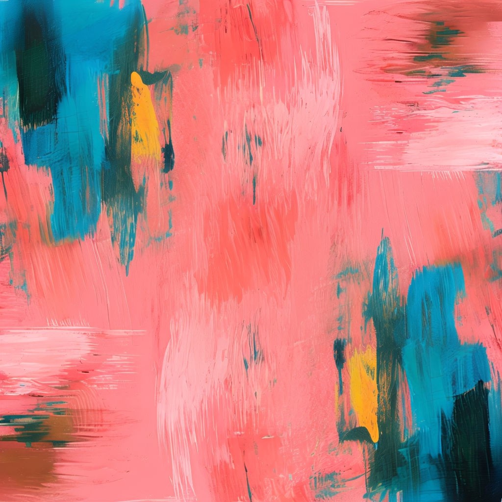 Vibrant Abstract Painting Background with Dynamic Brush Strokes