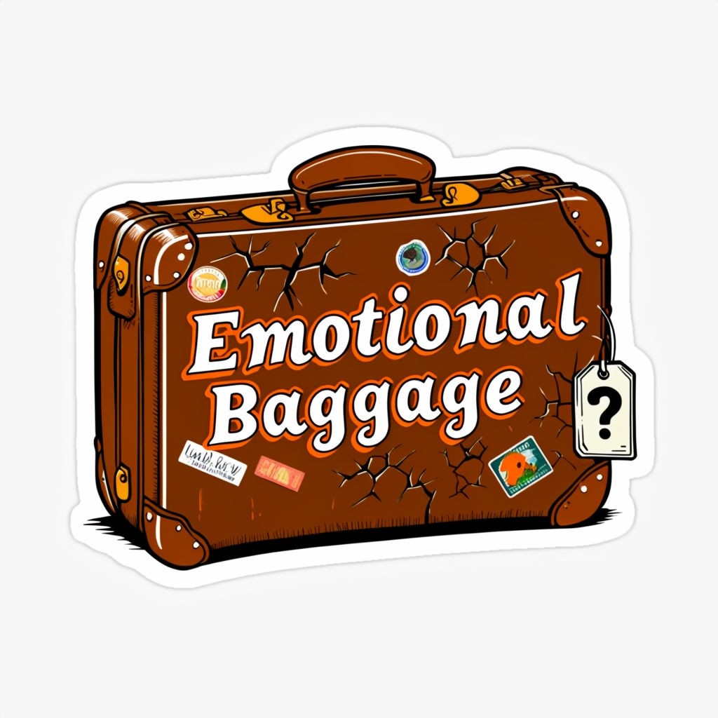 Emotional Baggage Suitcase Sticker 