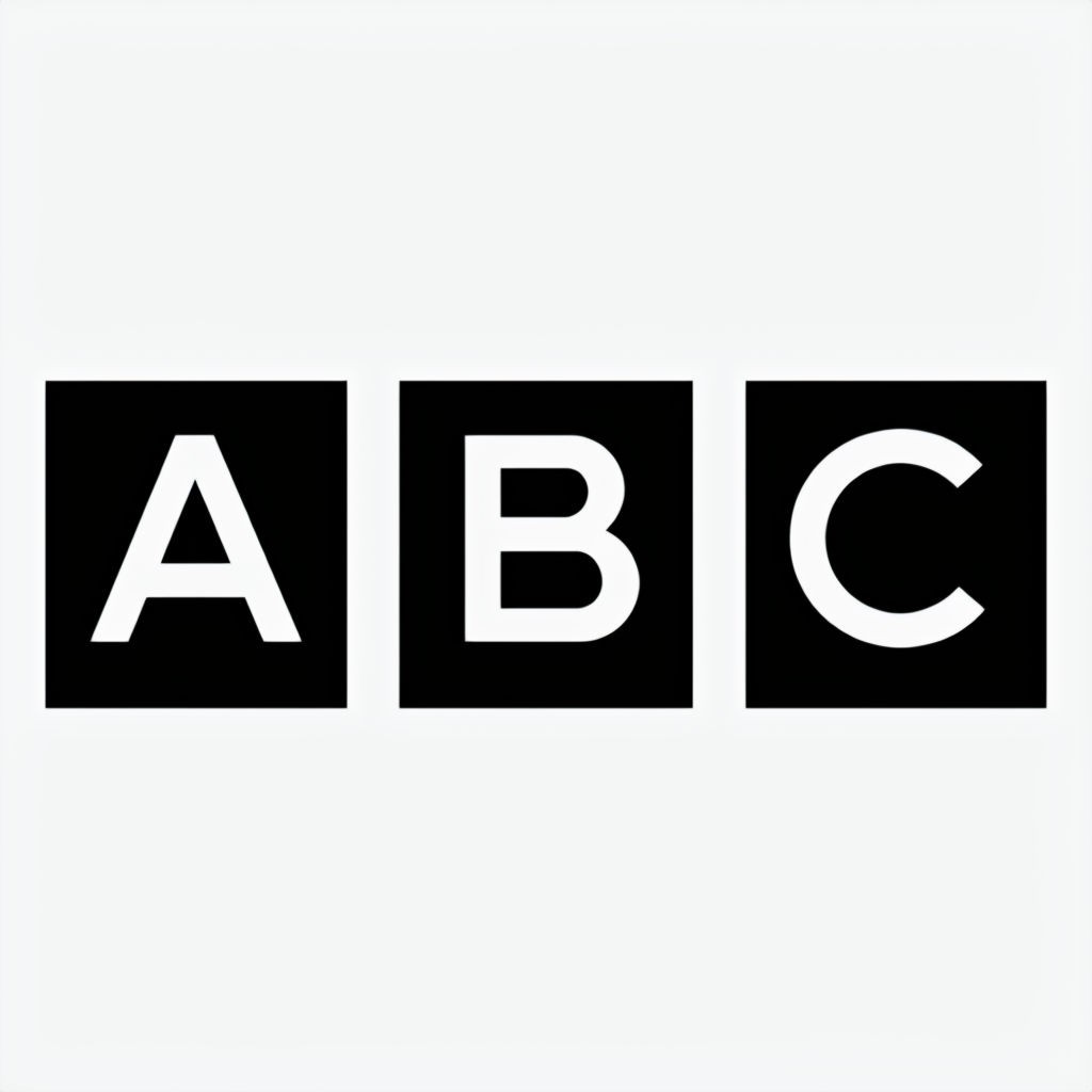 Modern ABC Logo Design on White Background Logo - Playground