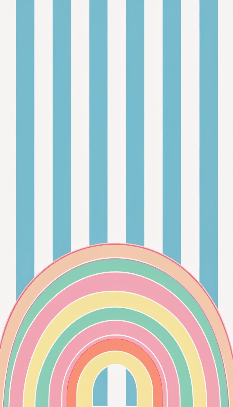 Pastel Arches Vintage Graphic Design Poster