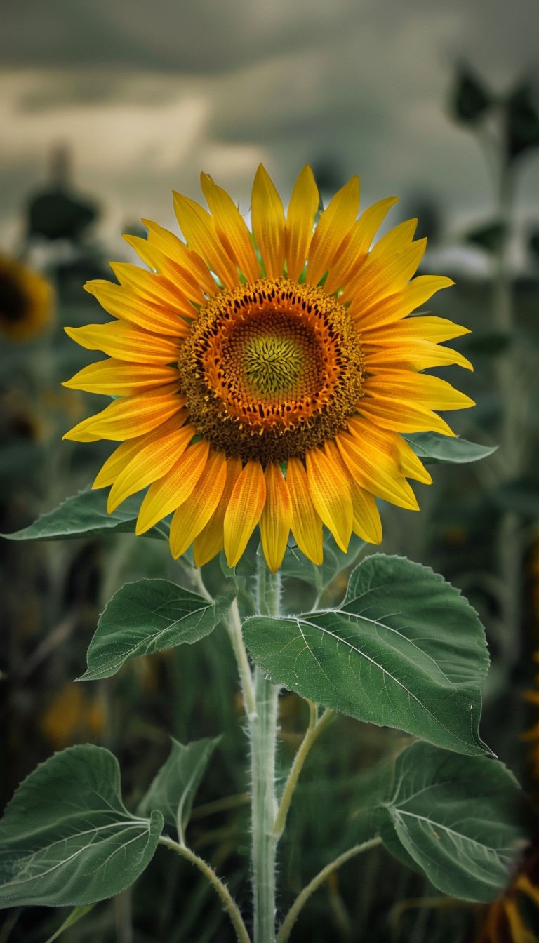 Vibrant Close-Up Sunflower Photography Art