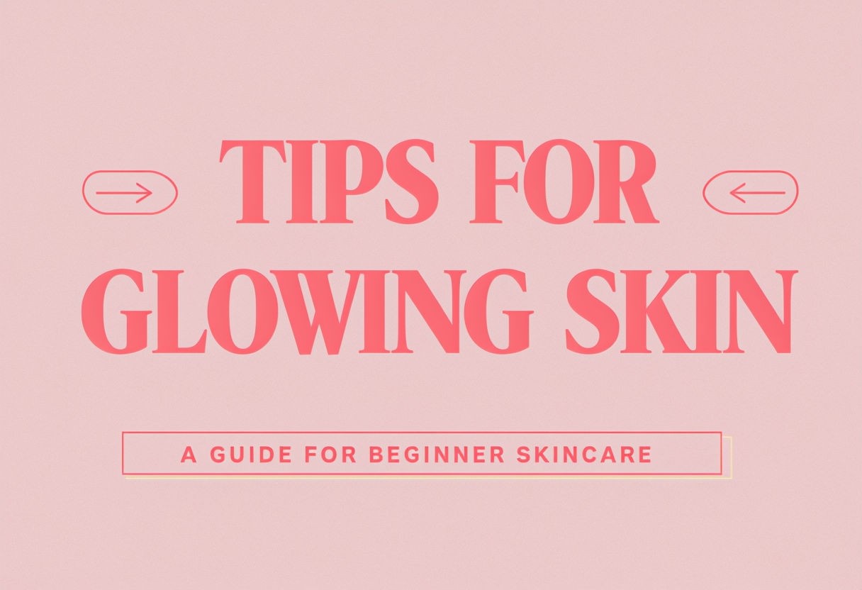 Minimalist Tips for Glowing Skin Skincare Guide Social Media Post