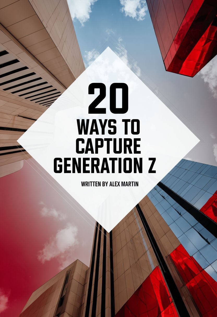 Modern Minimalist Infographic on 20 Ways to Capture Generation Z Poster