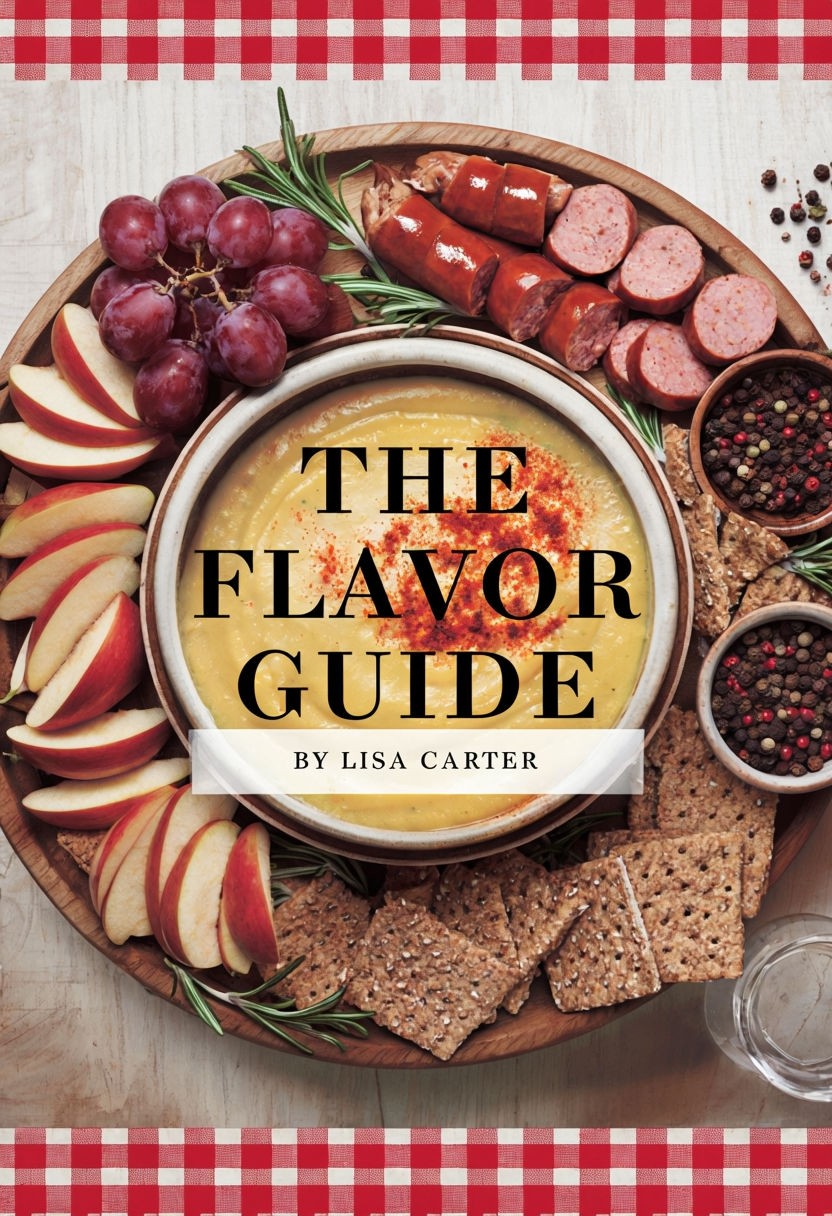 Delicious Assortment Food Platter Cover for The Flavor Guide Book Poster