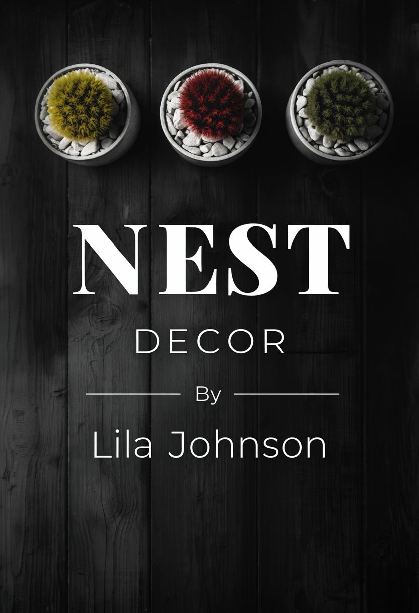 Elegant Minimalist Book Cover Design for Nest Decor by Lila Johnson ...