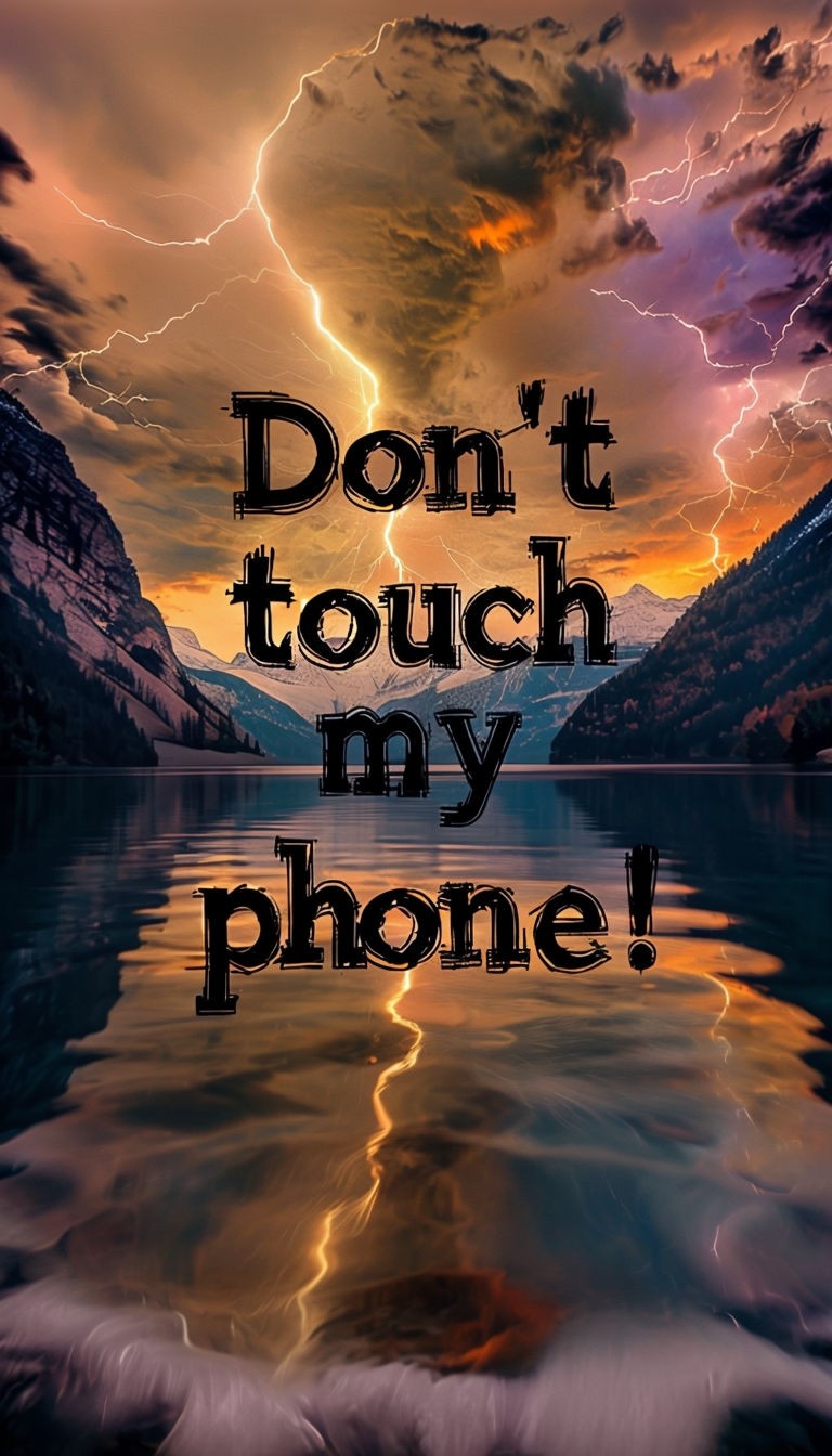  Don't Touch My Phone 