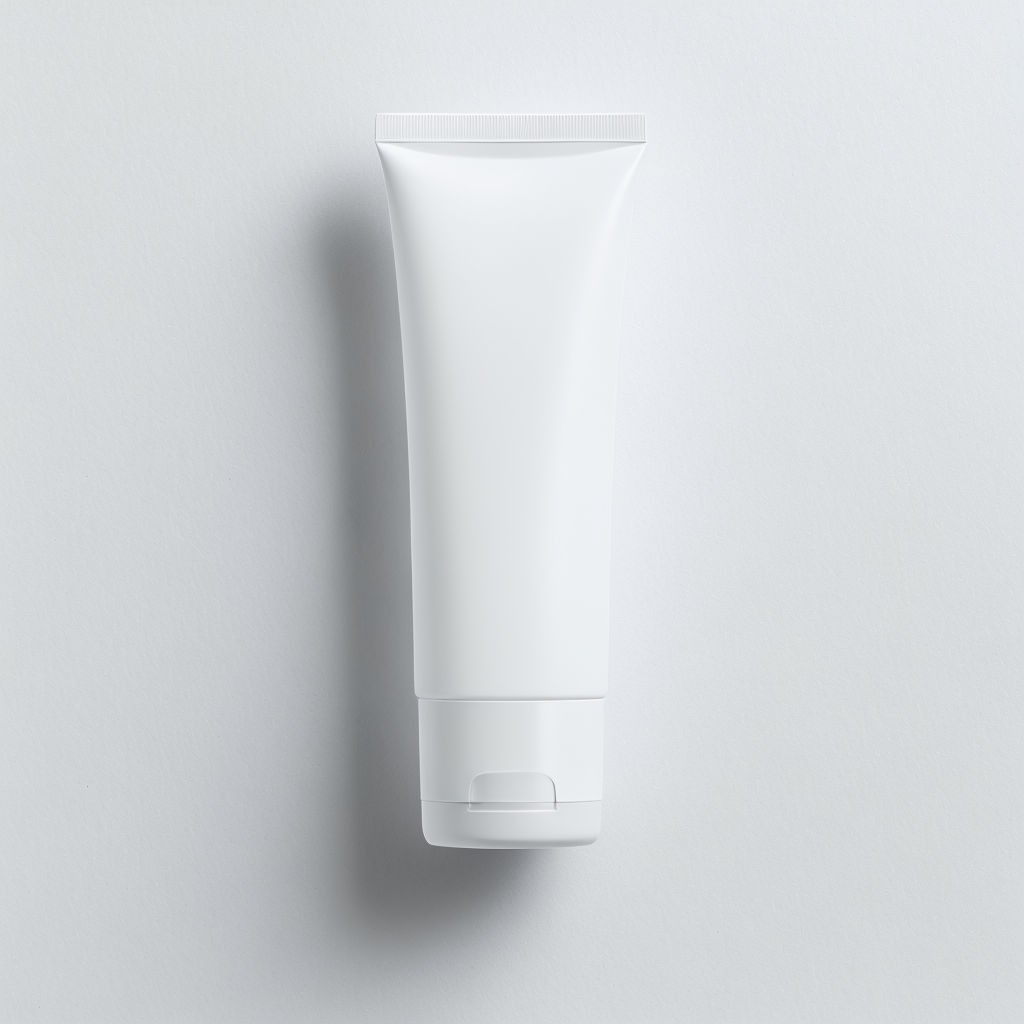 Minimalist White Product Tube Photography for EBook Cover