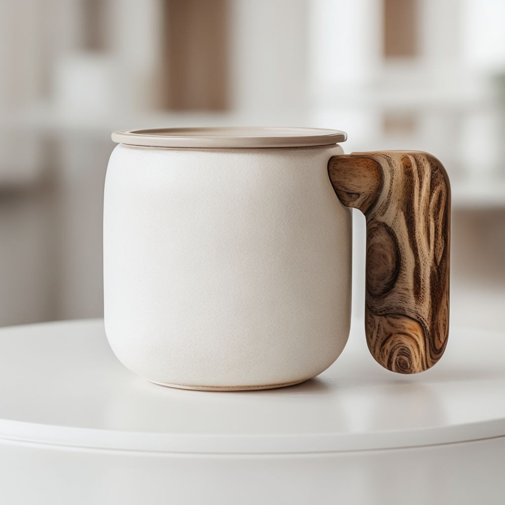 Cozy White Ceramic Mug Mockup - Playground