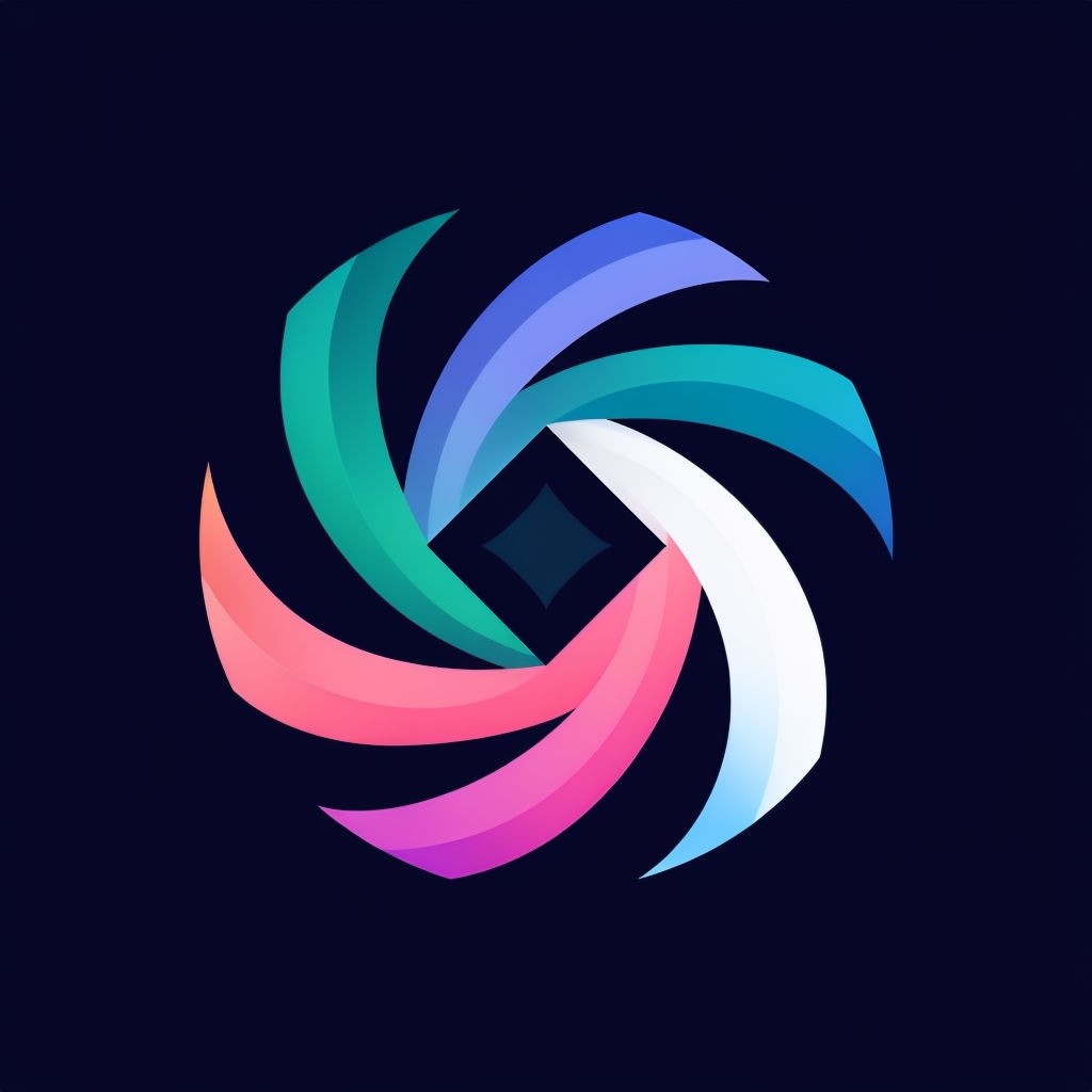 Vibrant Gradient Circular Abstract Logo Design