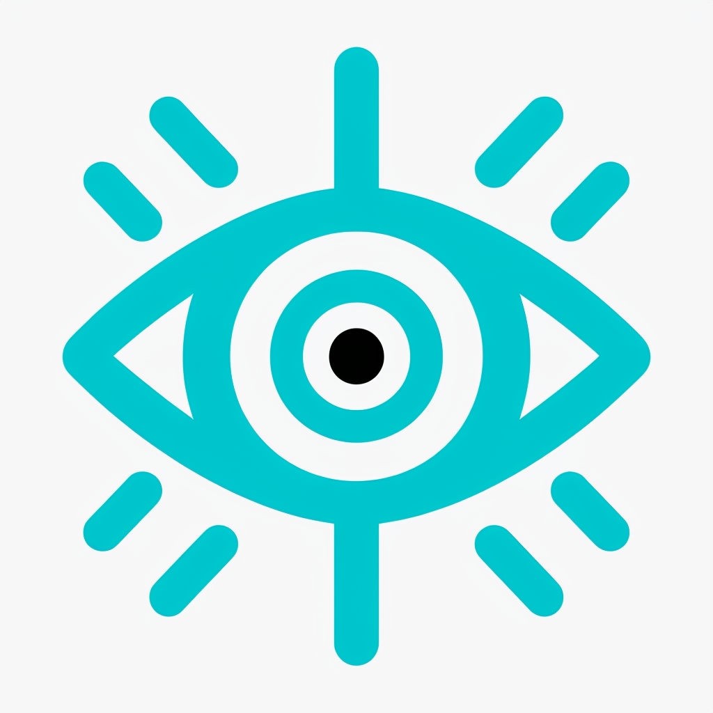 Modern Minimalist Eye Symbol Icon Art