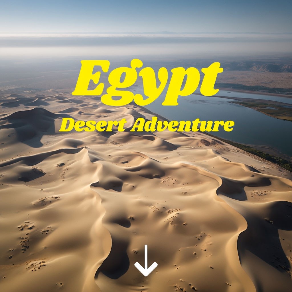 Egypt Desert Adventure Aerial Photography Poster