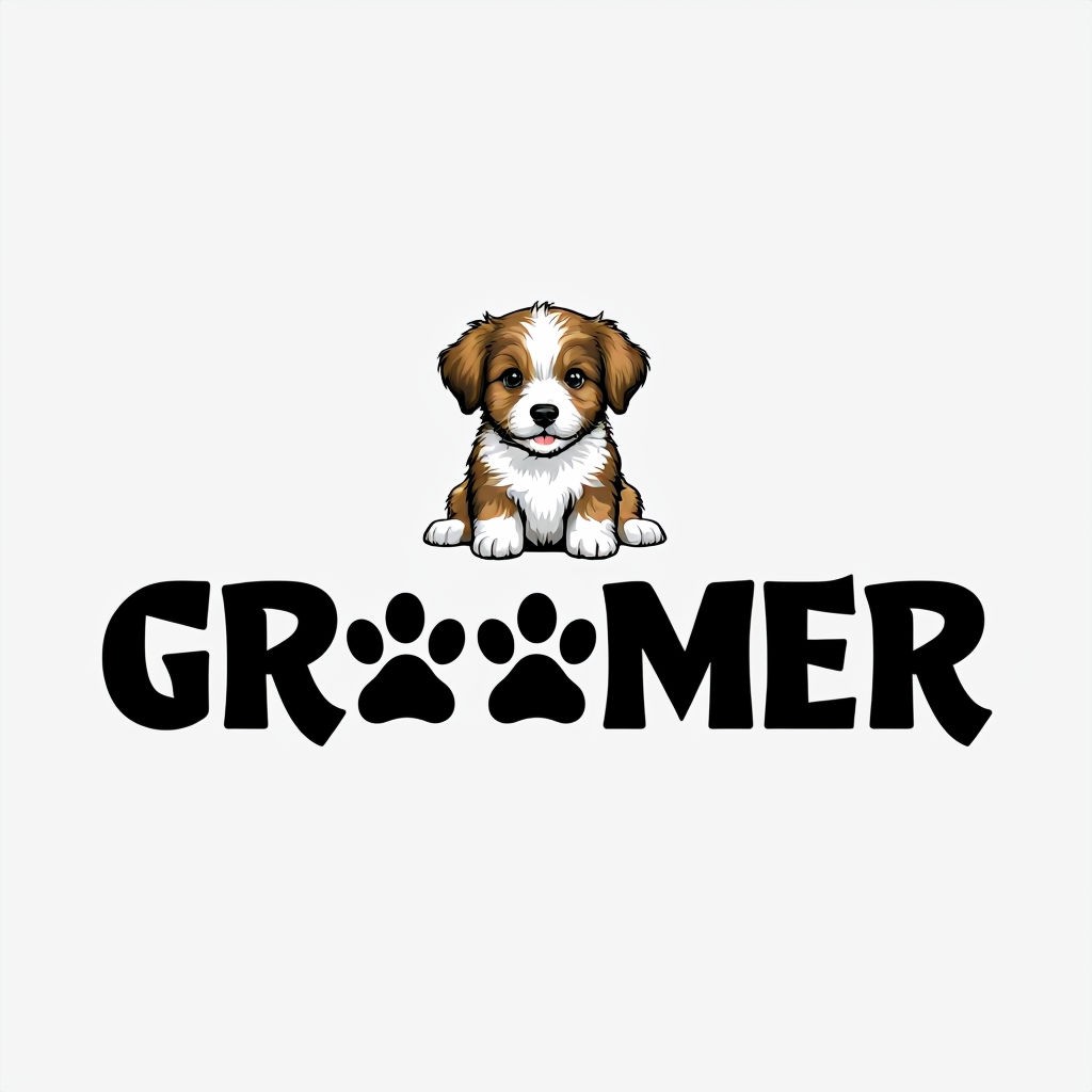 Professional Pet Groomer Logo 