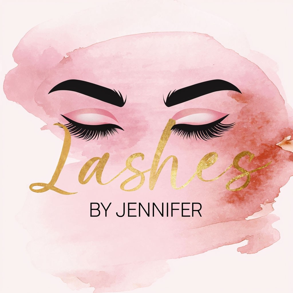  Watercolor Lash Logo 