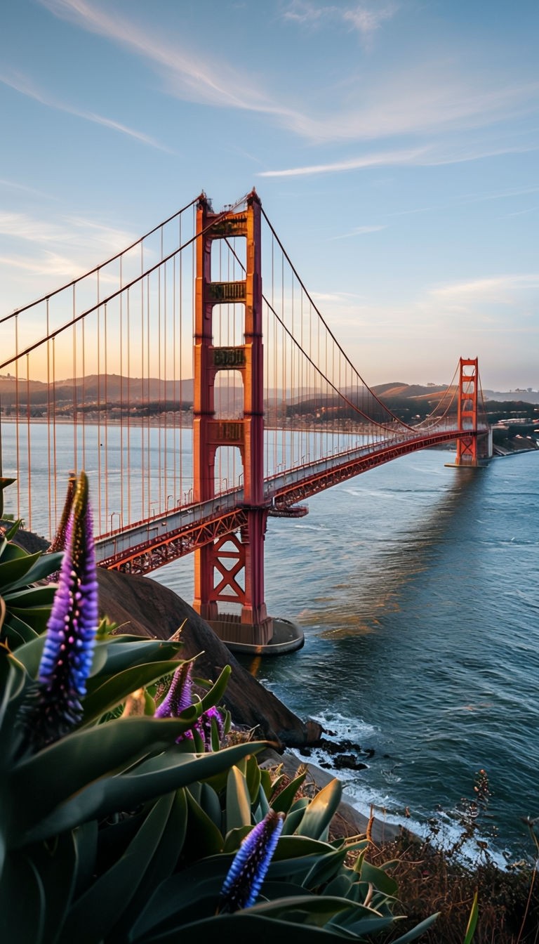 Golden Gate Bridge Landscape Poster