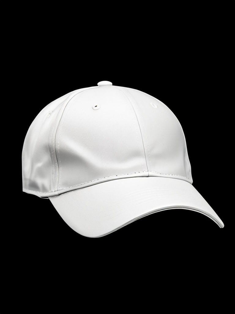 Minimalist White Baseball Cap Product Photography Mockup