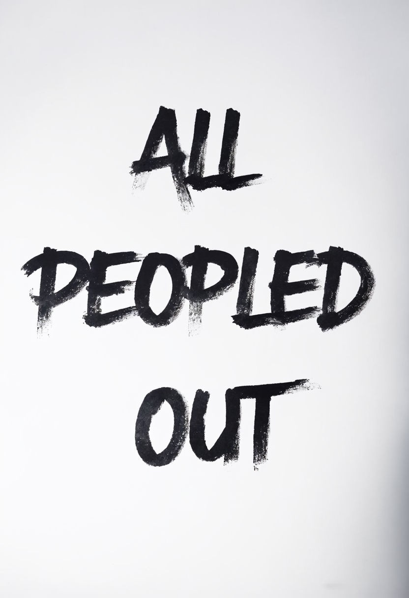 All Peopled Out T Shirt