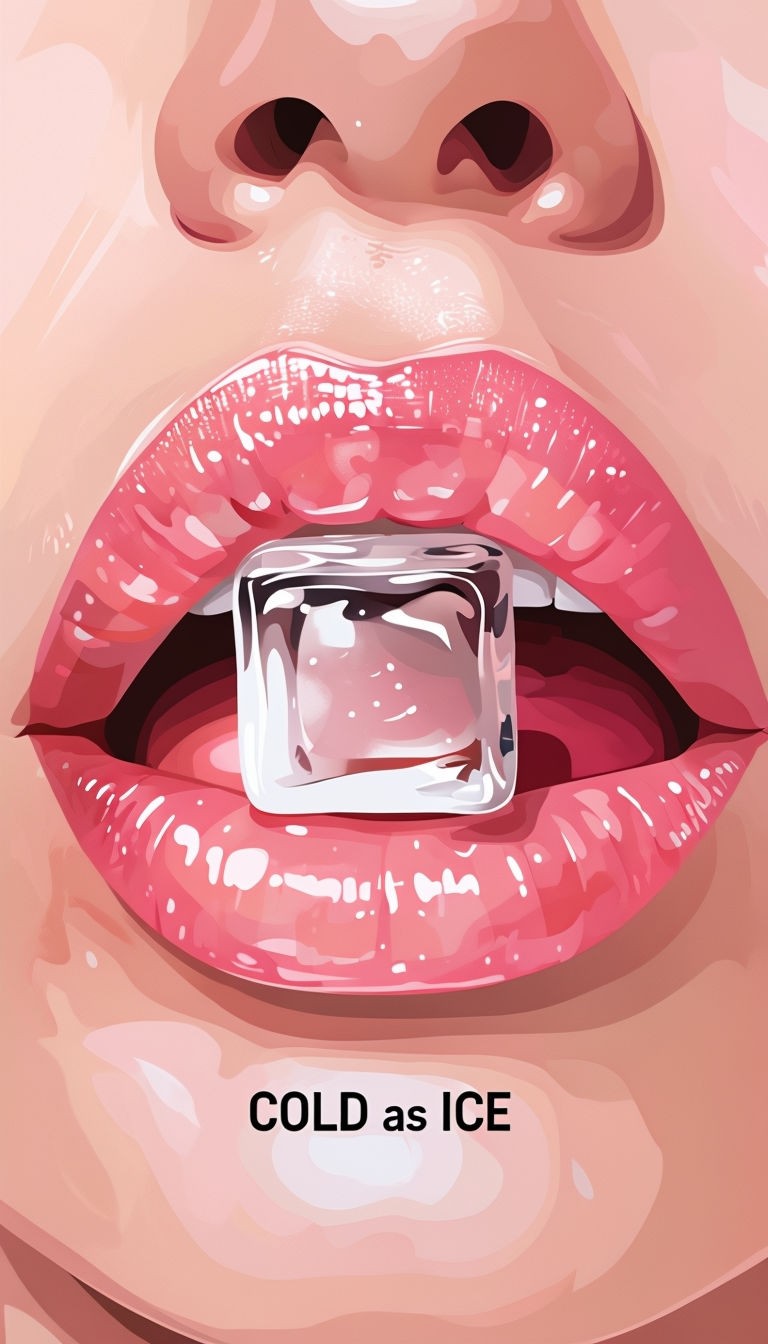 Pink Lips  'COLD as ICE' Poster