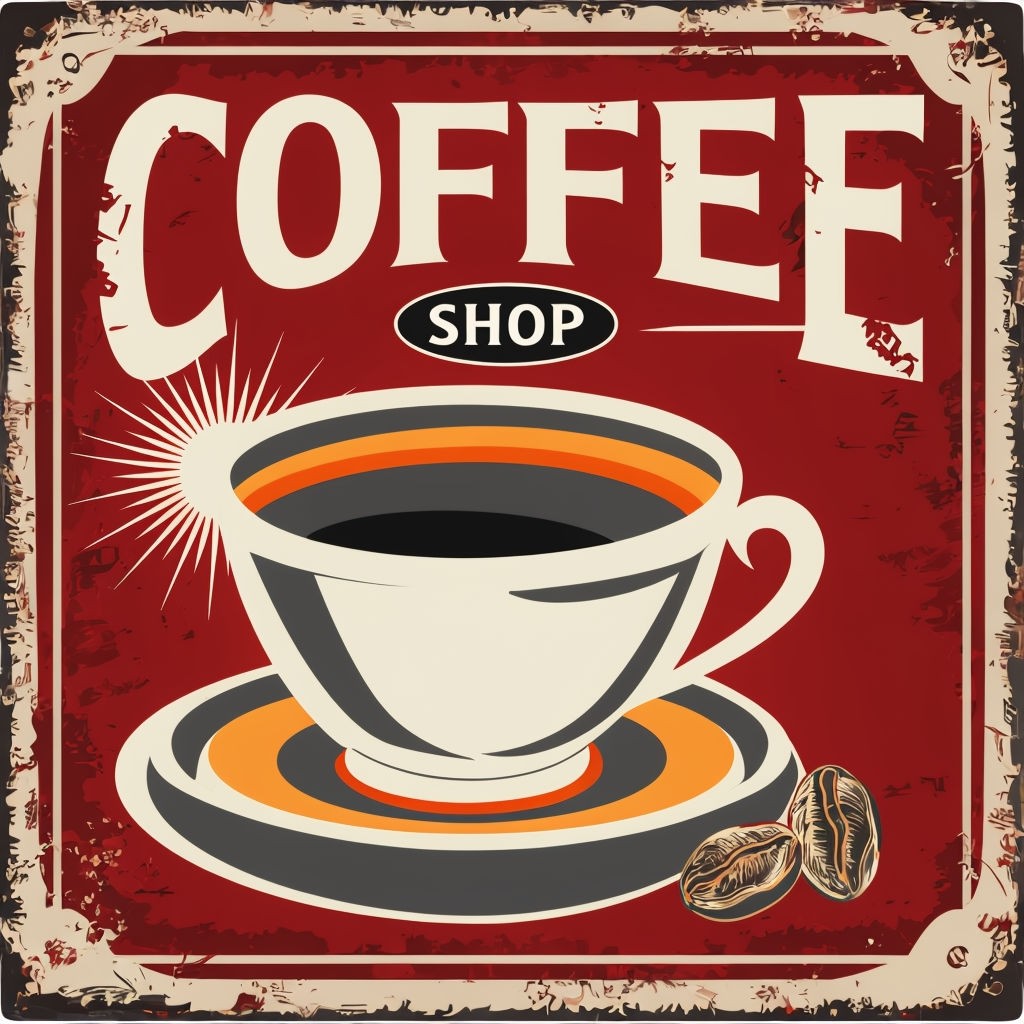 Vintage Coffee Shop Logo