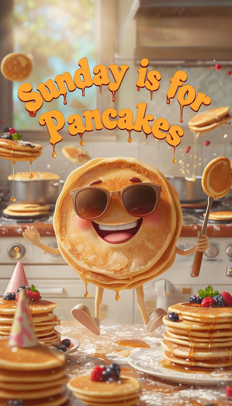 Sunday Fun Pancake Party poster