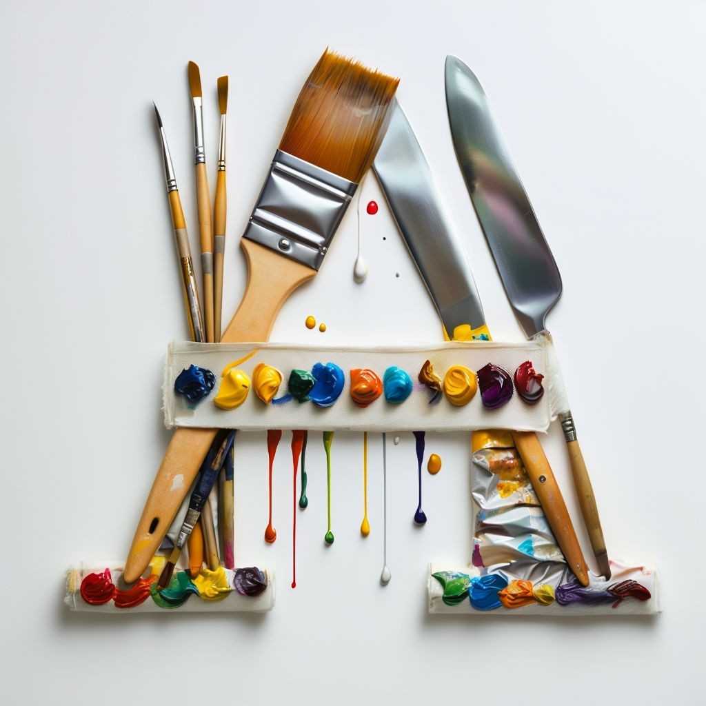  Painter's Tools "A" Monogram 