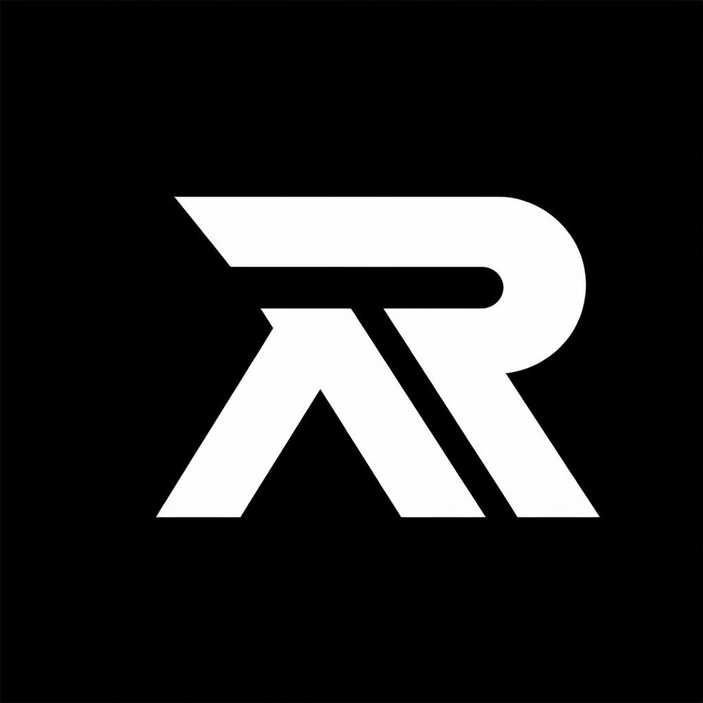 Modern Minimalist Interlocking RA Logo Design - Playground