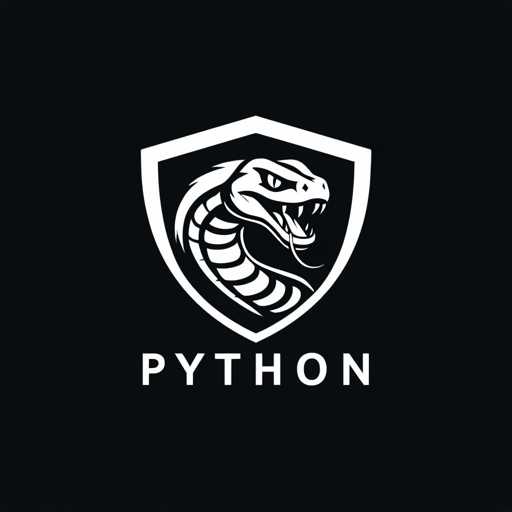 Stylish Minimalist Python Snake Logo Design