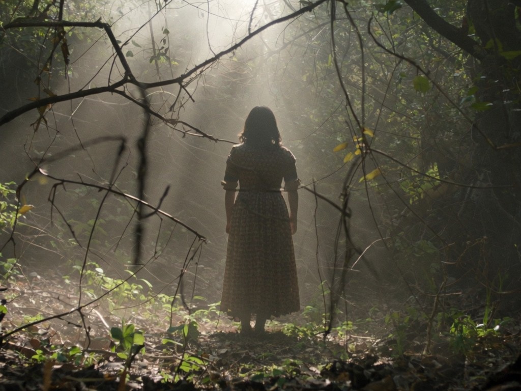 Mysterious Silhouette in 1970s Guanajuato Forest