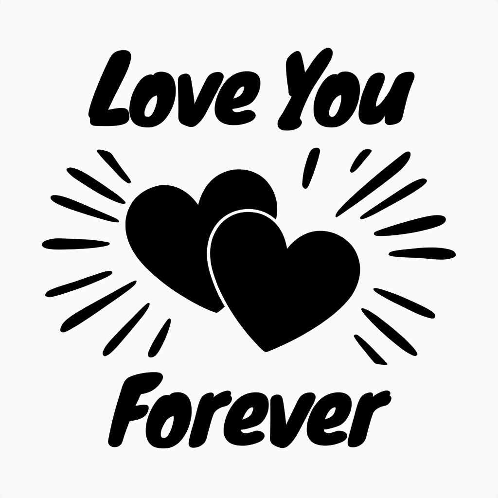 Love You Forever Minimalist Graphic T-Shirt