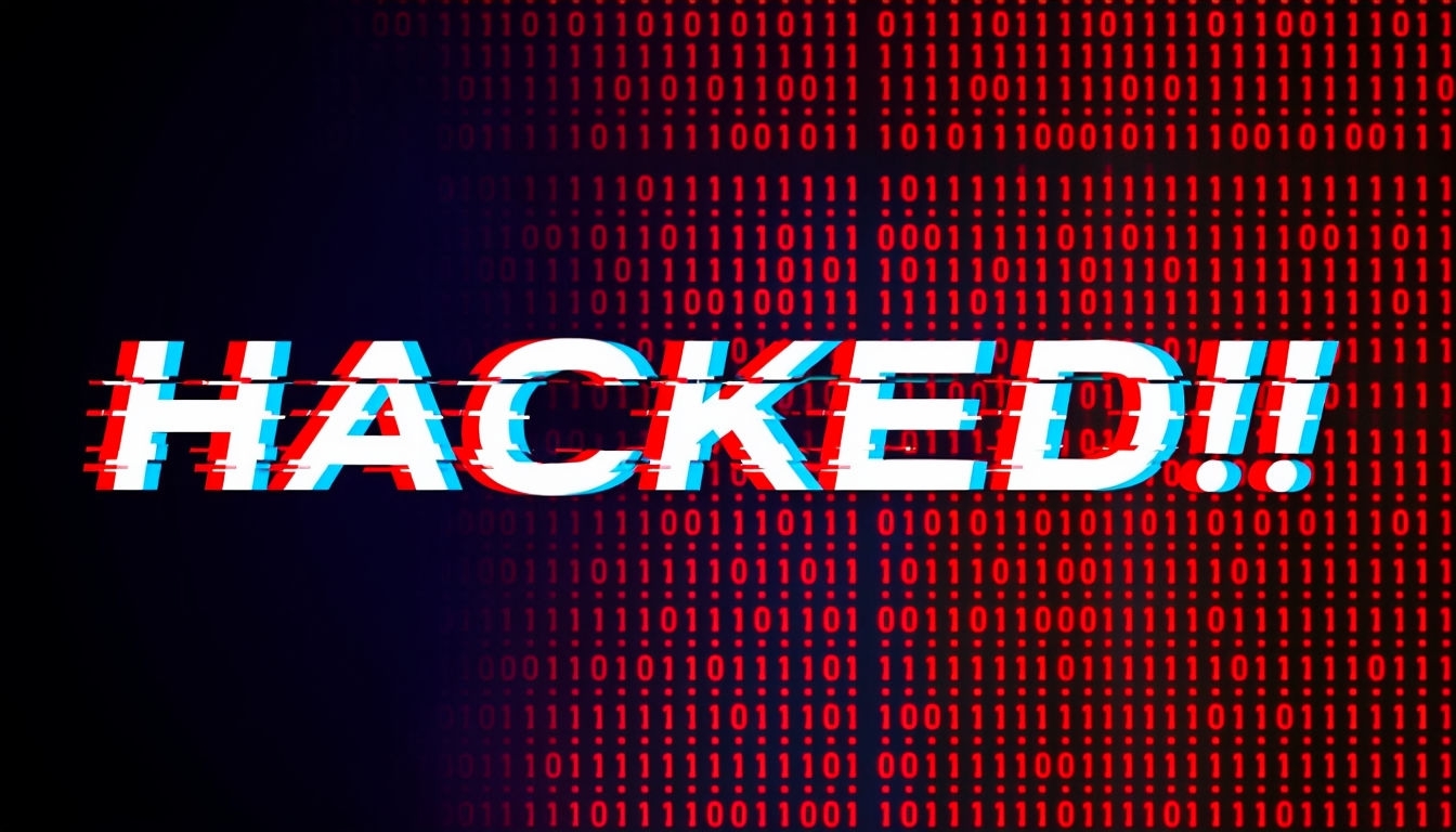 Bold Cyberpunk HACKED!! YouTube Thumbnail Design Social Media Post