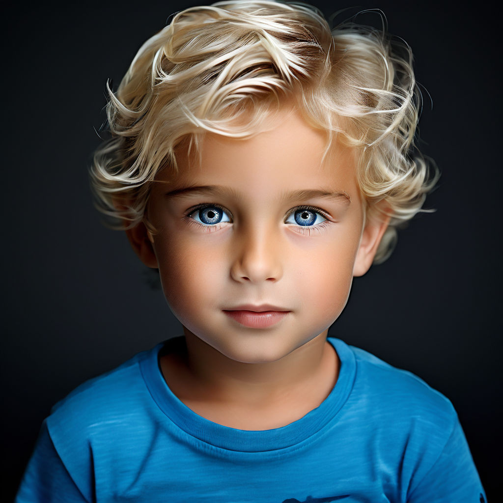 Blonde hair blue eye male