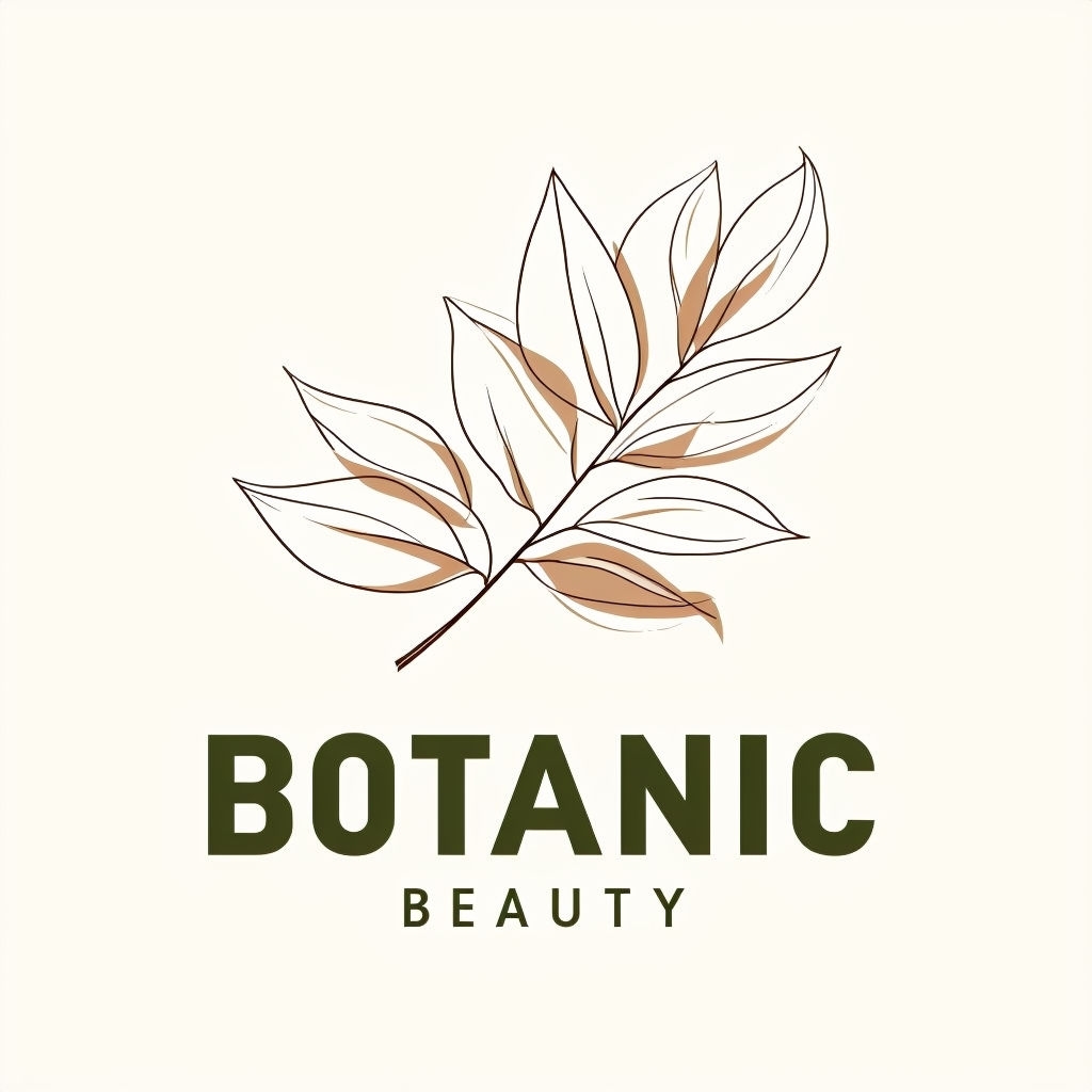 Elegant Minimalist Botanic Beauty Logo Design