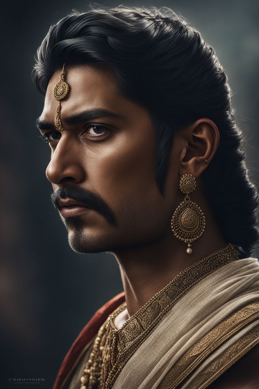 A hyper realistic portrait of Young Chandragupta Maurya by Seek Smart ...