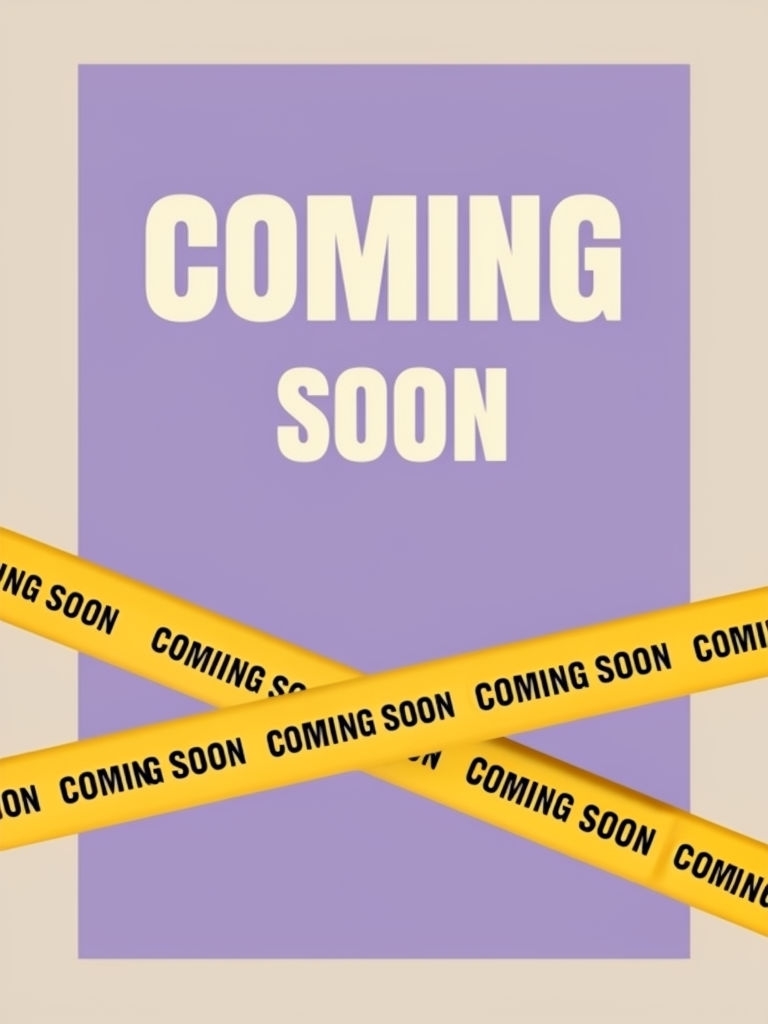 Minimalist 'COMING SOON' Banner with Lavender Background Social Media Post