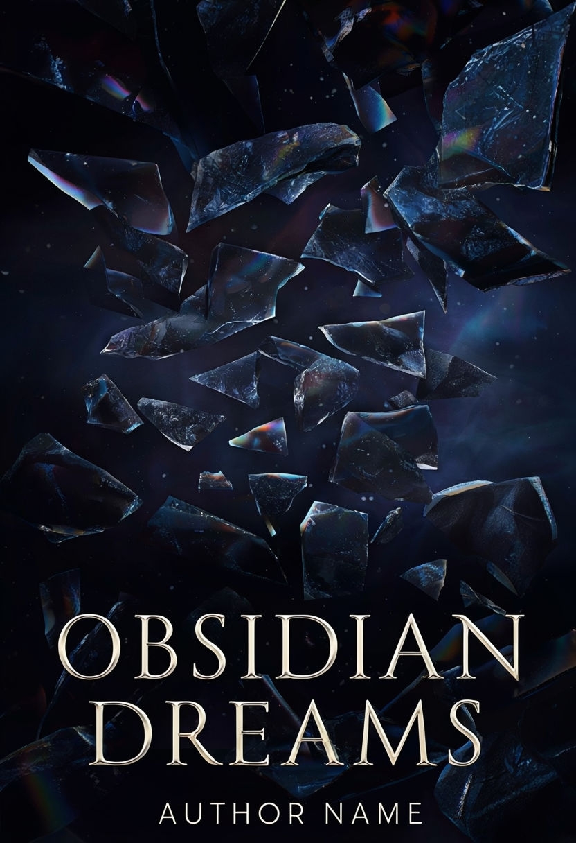 Mesmerizing Obsidian Dreams Dark eBook Cover Design