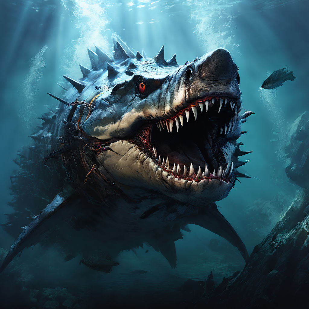 Kaiju Sea Mine Shark Piranha Alligator Barracuda by Andrew Higgins ...