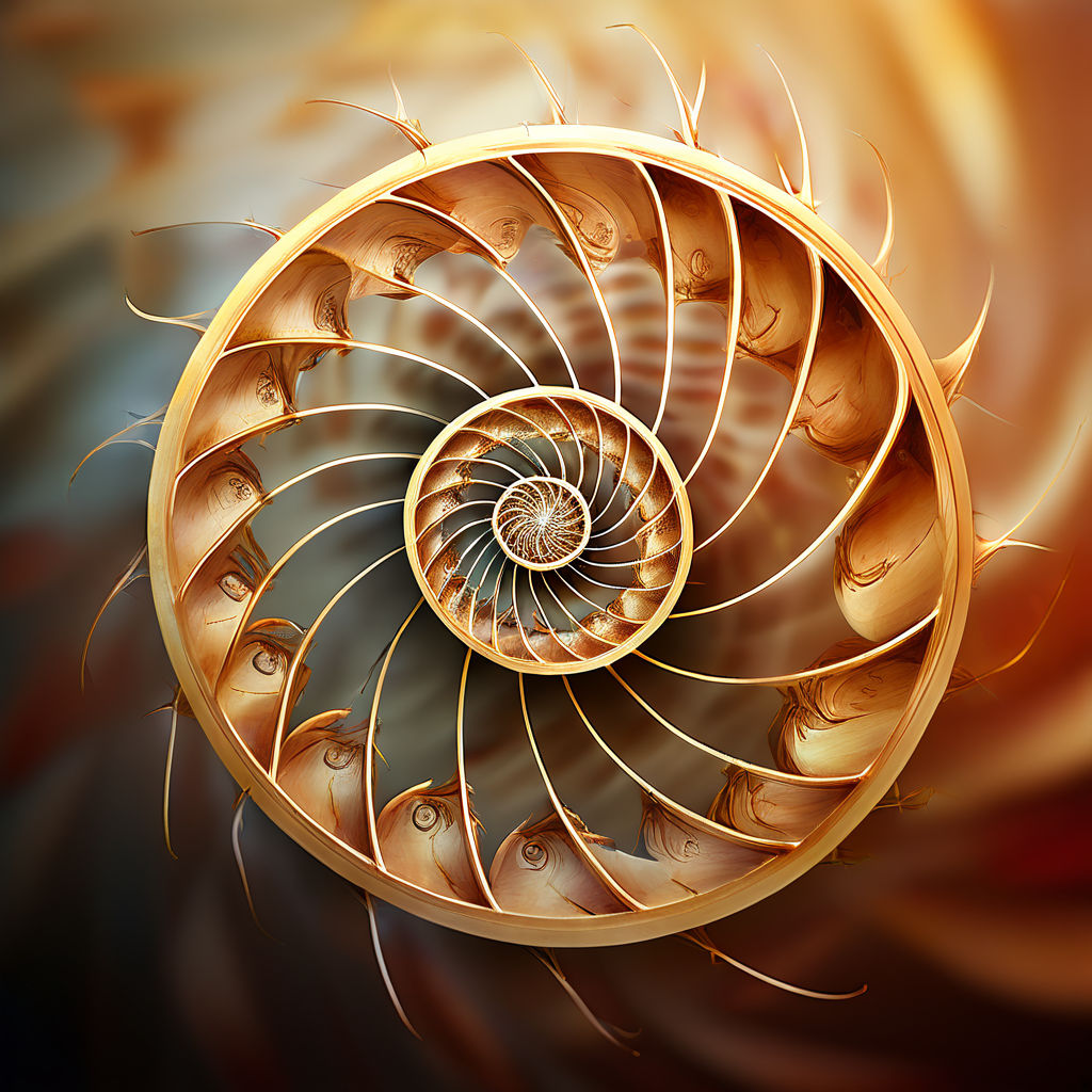 Fibonacci sequence visualized with elegant spirals by Никита - Playground